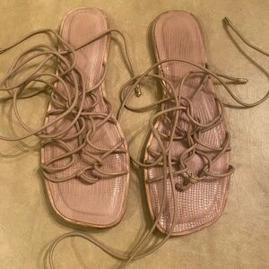 ALDO TAN GLADIATOR SANDALS